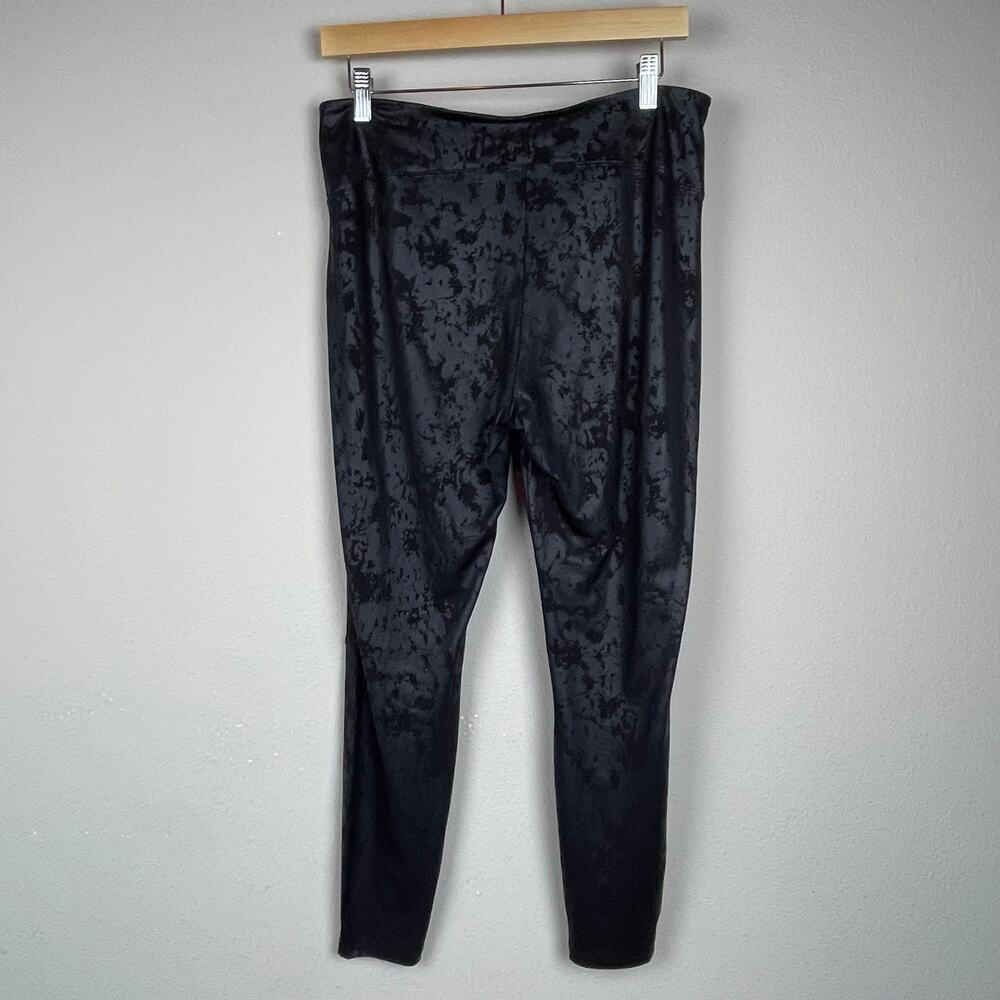 Joseph Ribkoff Size 12 High-Waist Leggings – Black Crackled Pattern,‎ Stretch - Picture 4 of 6